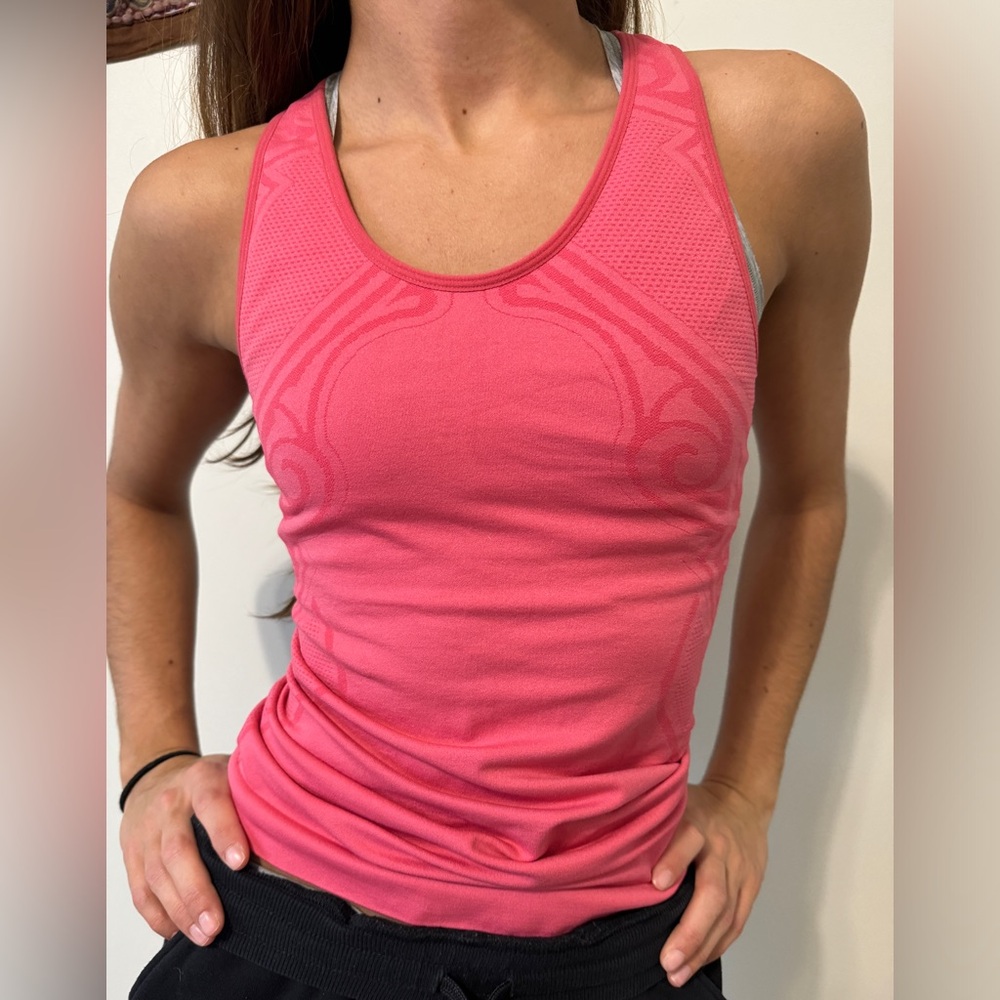 PINK RAZOR BACK WORKOUT TANK